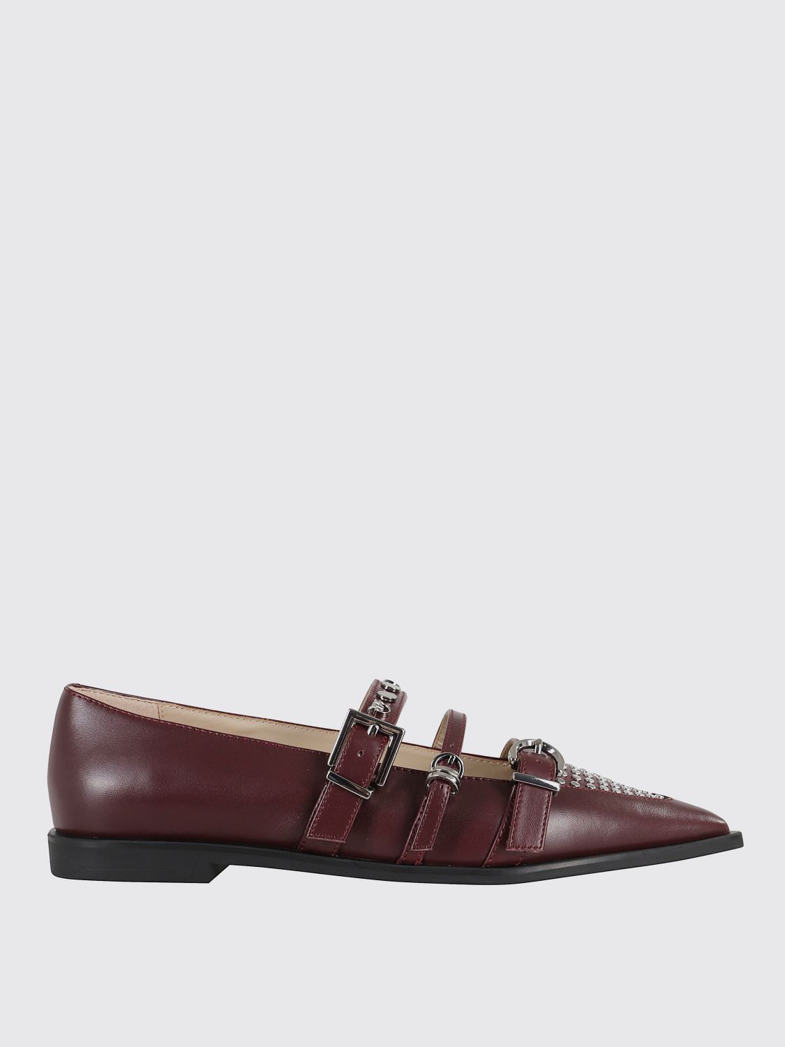 Pinko Zulema Pointed-toe Ballerinas In Red