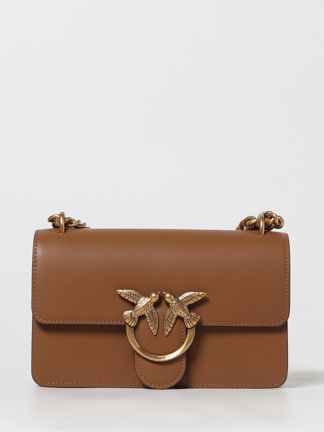 Pinko Mini Bag  Woman Color Leather In Brown