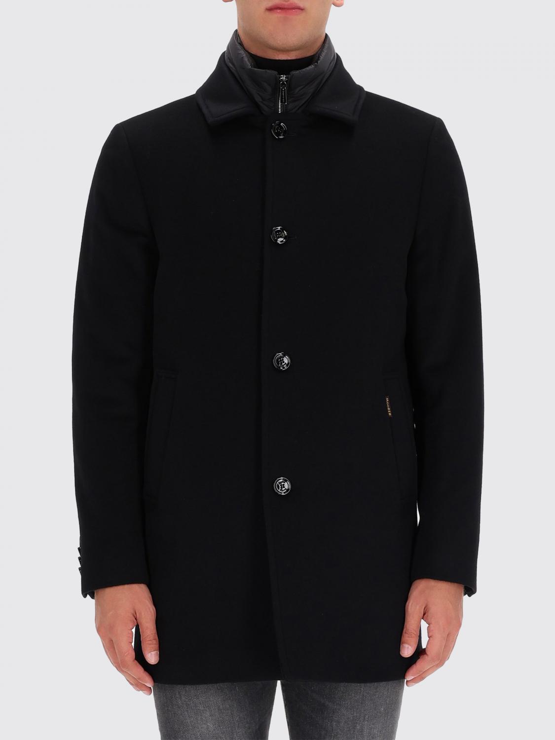 Moorer "monferrato-le" Coat In Black