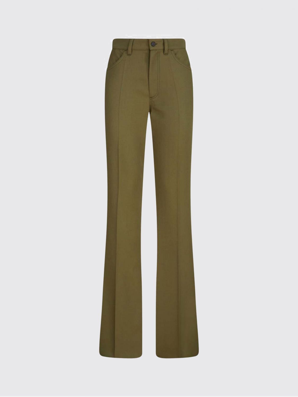 Attico Pants The  Woman Color Military In Green