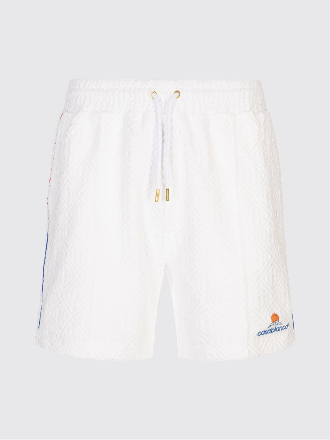 Casablanca Terry Shorts Monogram Blanc In White