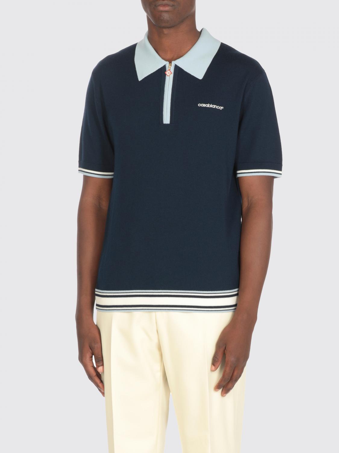 Polo Shirt CASABLANCA Men color Blue