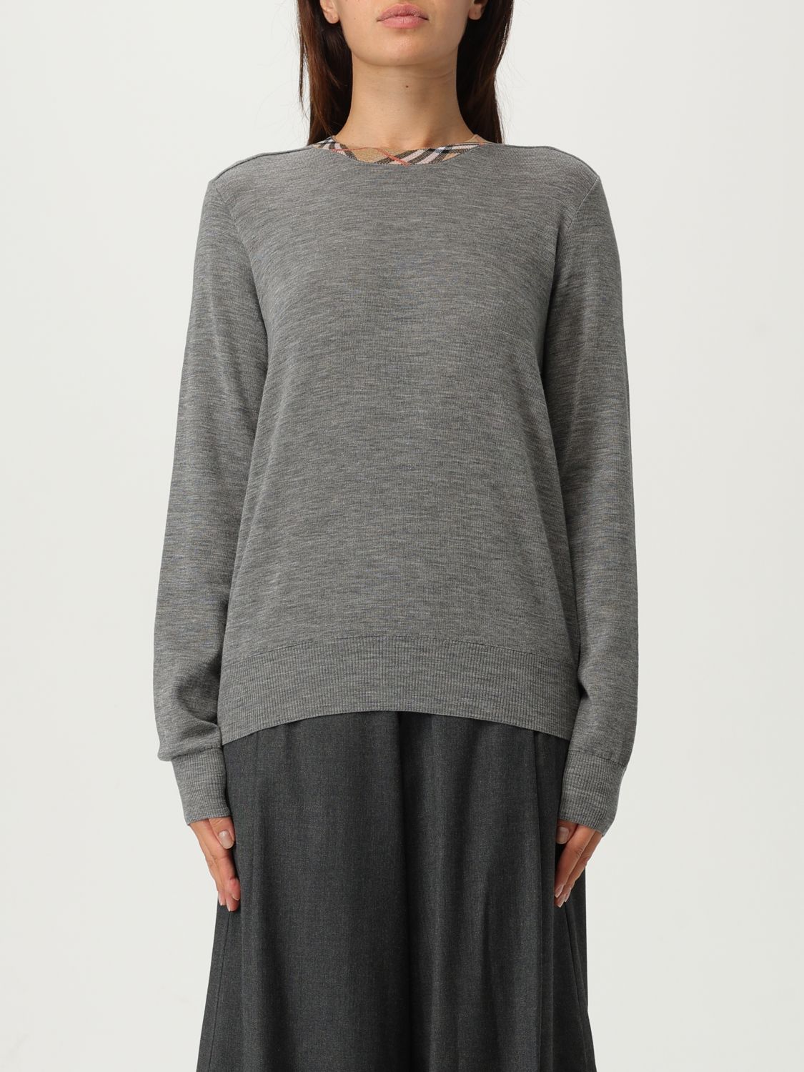 Burberry Sweater  Woman Color Grey In Gray