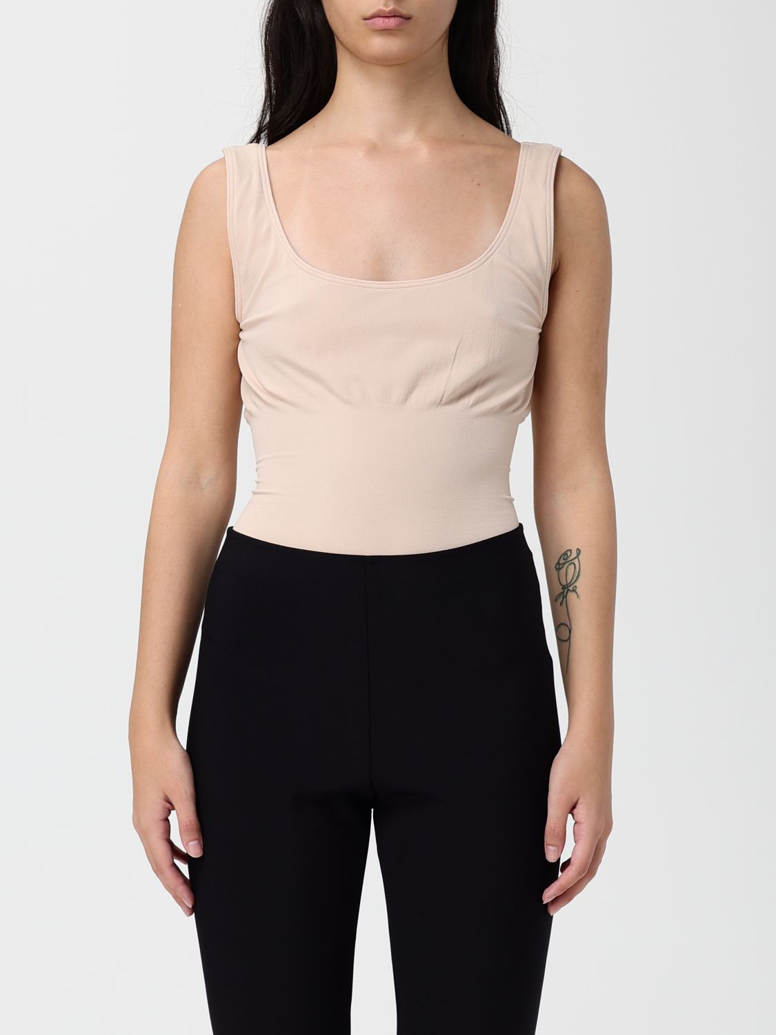 Wolford Top Woman Color Pink In Neutral