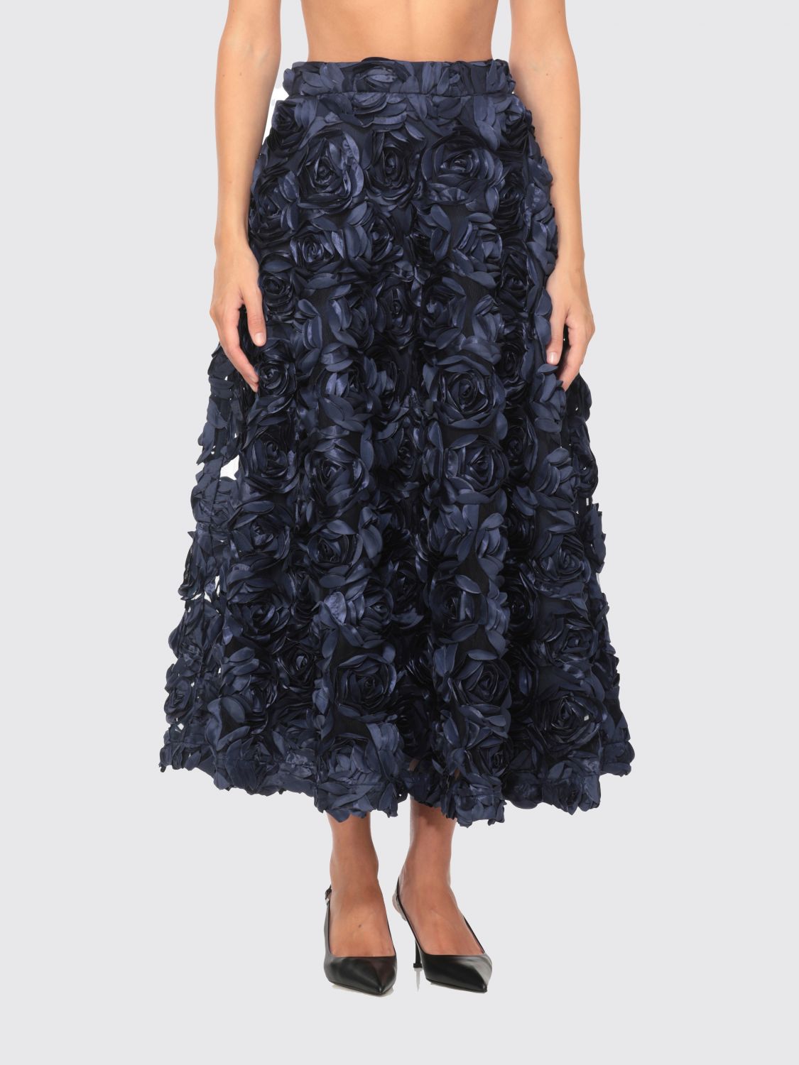 Rotate Birger Christensen Skirt Rotate Woman Color Blue In Blue
