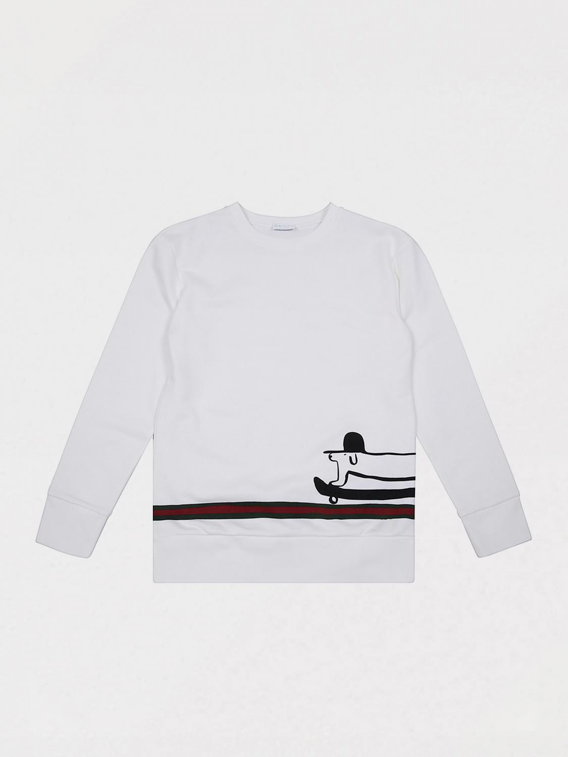 GUCCI Felpa in cotone con stampa