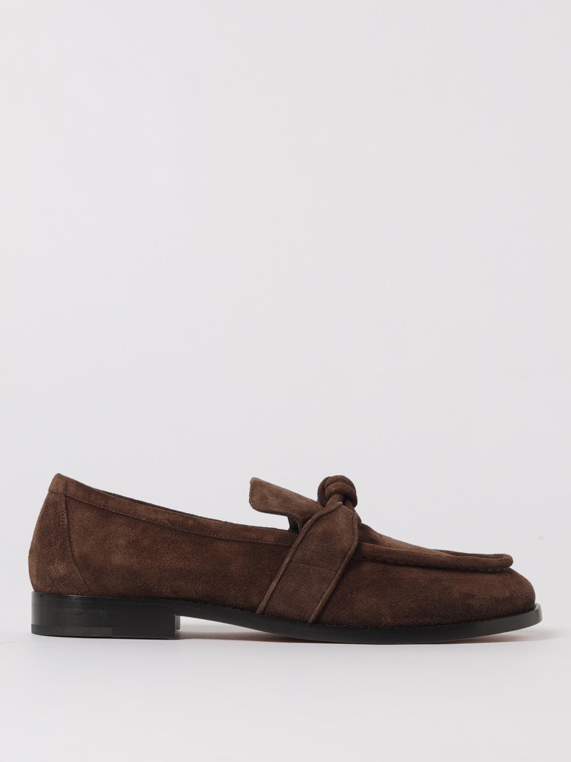 Bottega Veneta Brown Suede Astaire Loafers In Brown