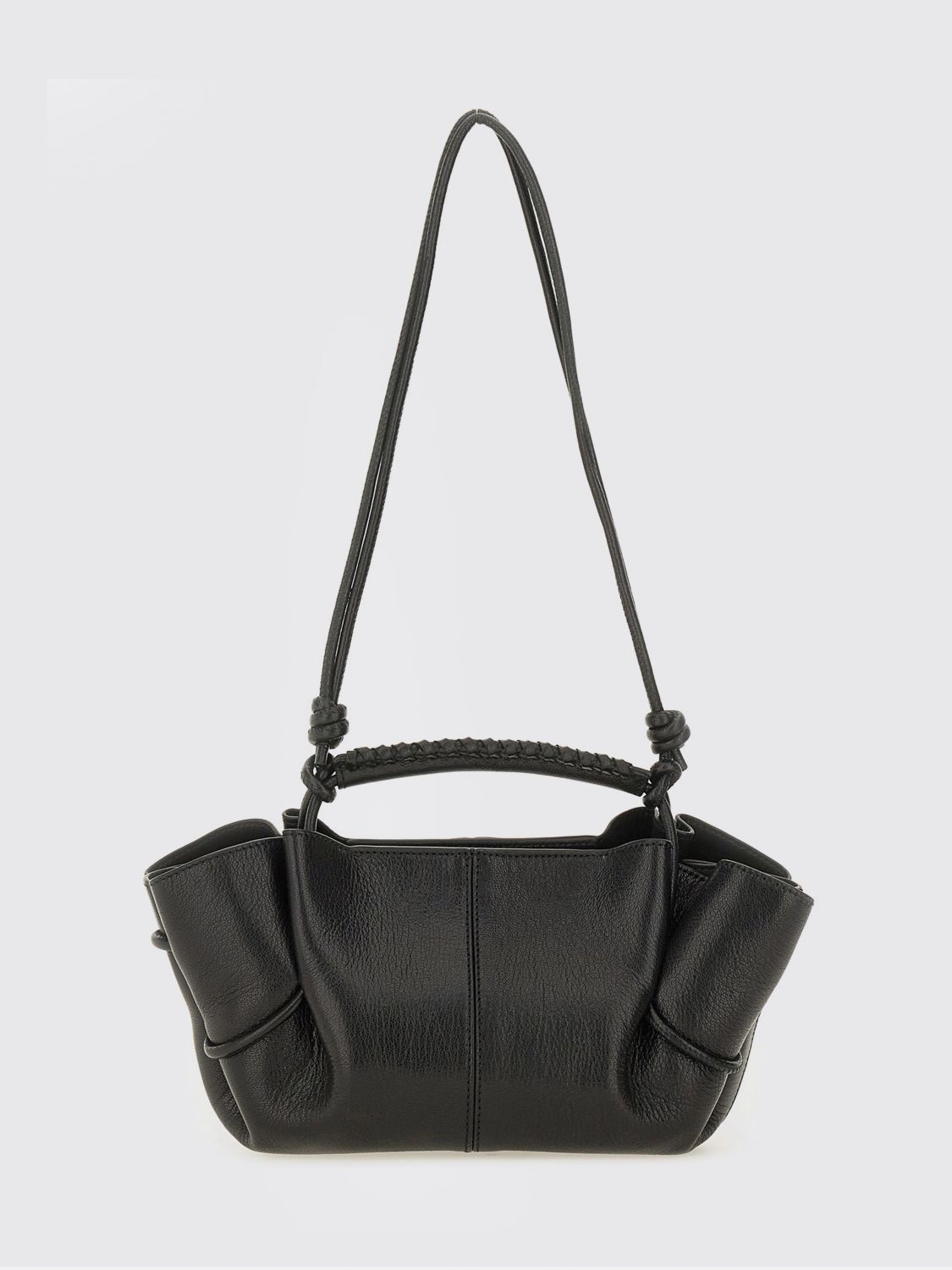 Hereu Shoulder Bag With Adjustable Strap And Knots In Neutral