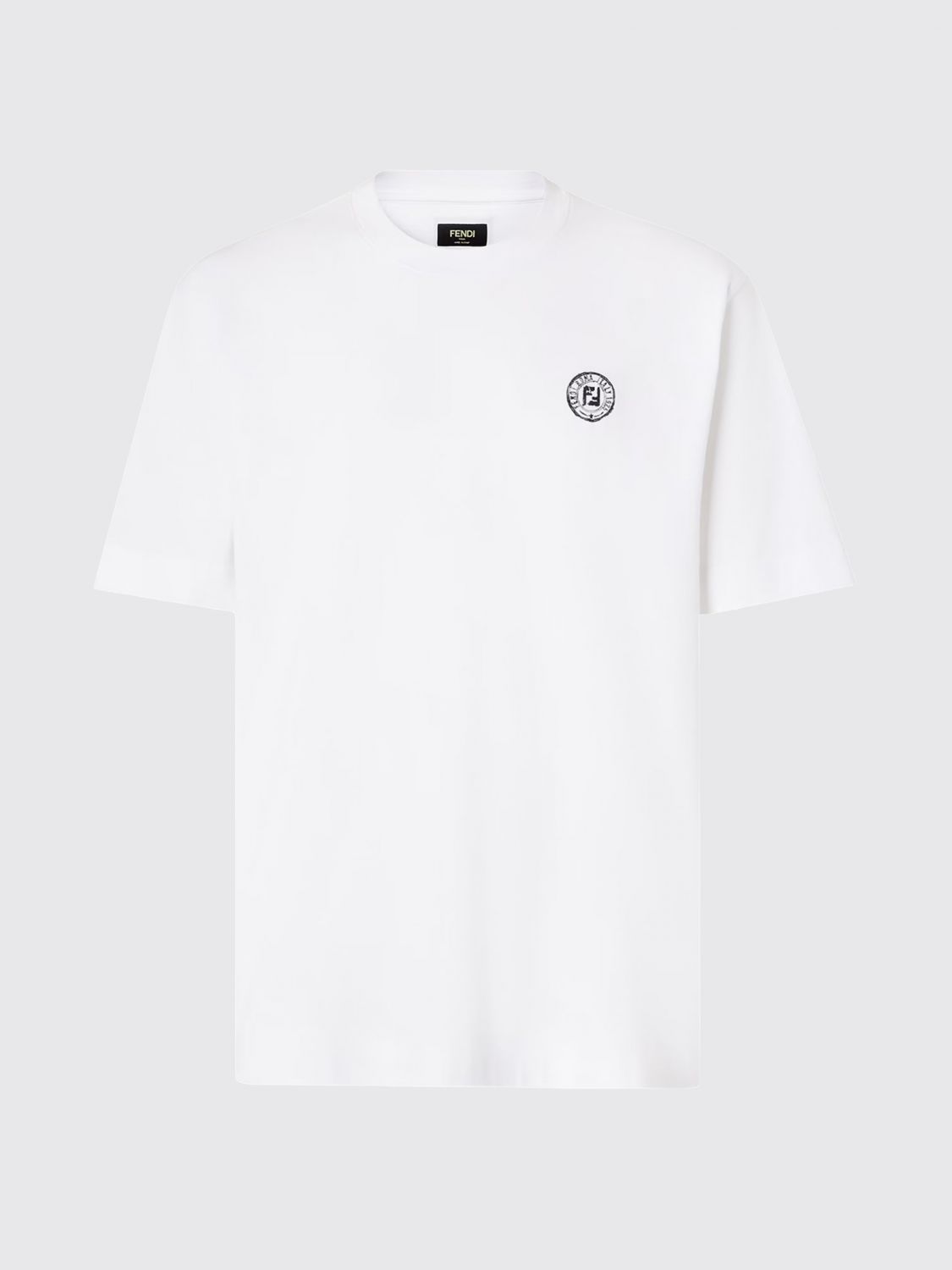 FENDI T-shirt in cotone con logo