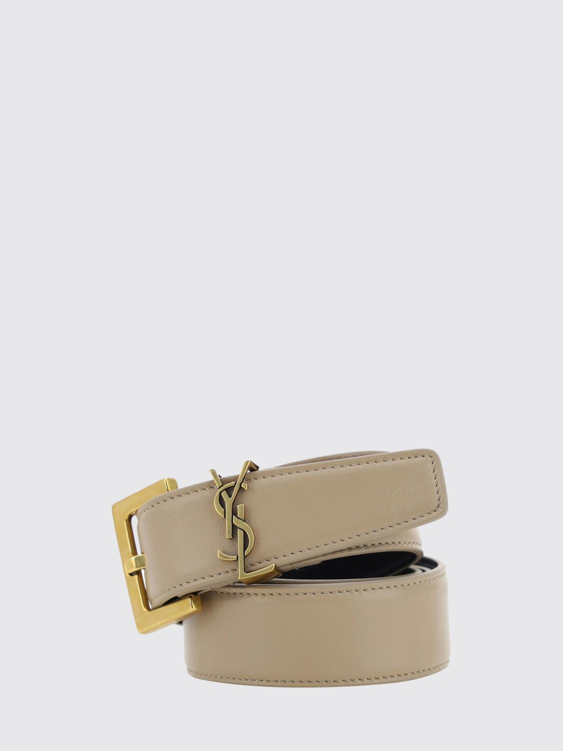 SAINT LAURENT Cintura Cassandre in pelle