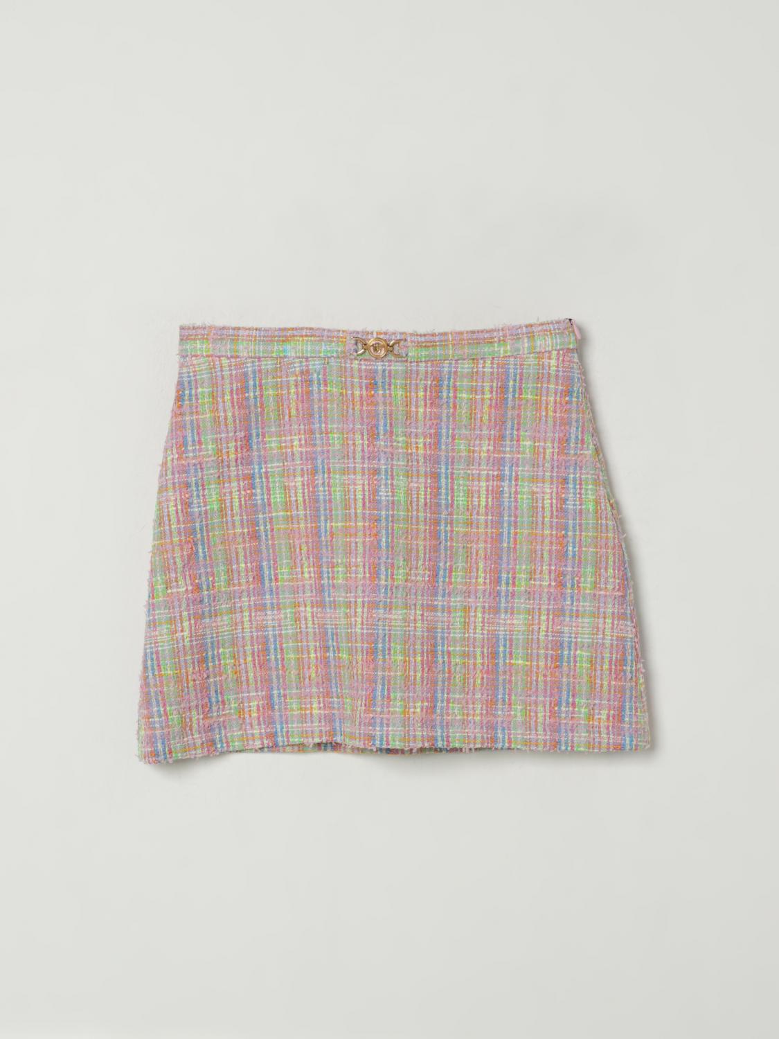 Versace Skirt Kids Color Multicolor In Gray