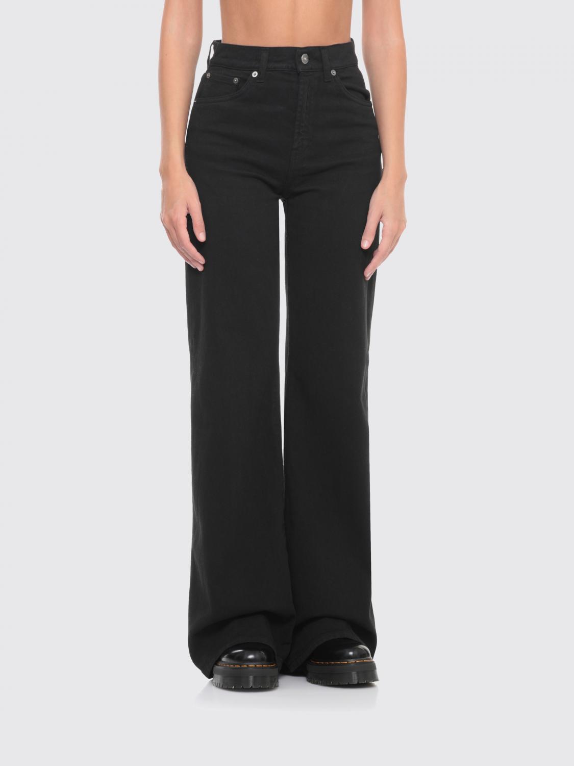 Dondup Jeans  Woman Color Black In Black