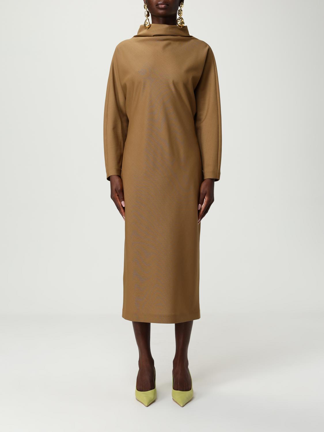 Alberta Ferretti Dress  Woman Color Brown In Brown