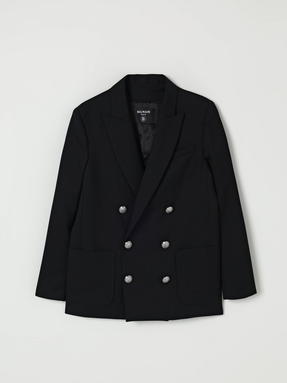 Balmain Jacket Kids Color Black In Black