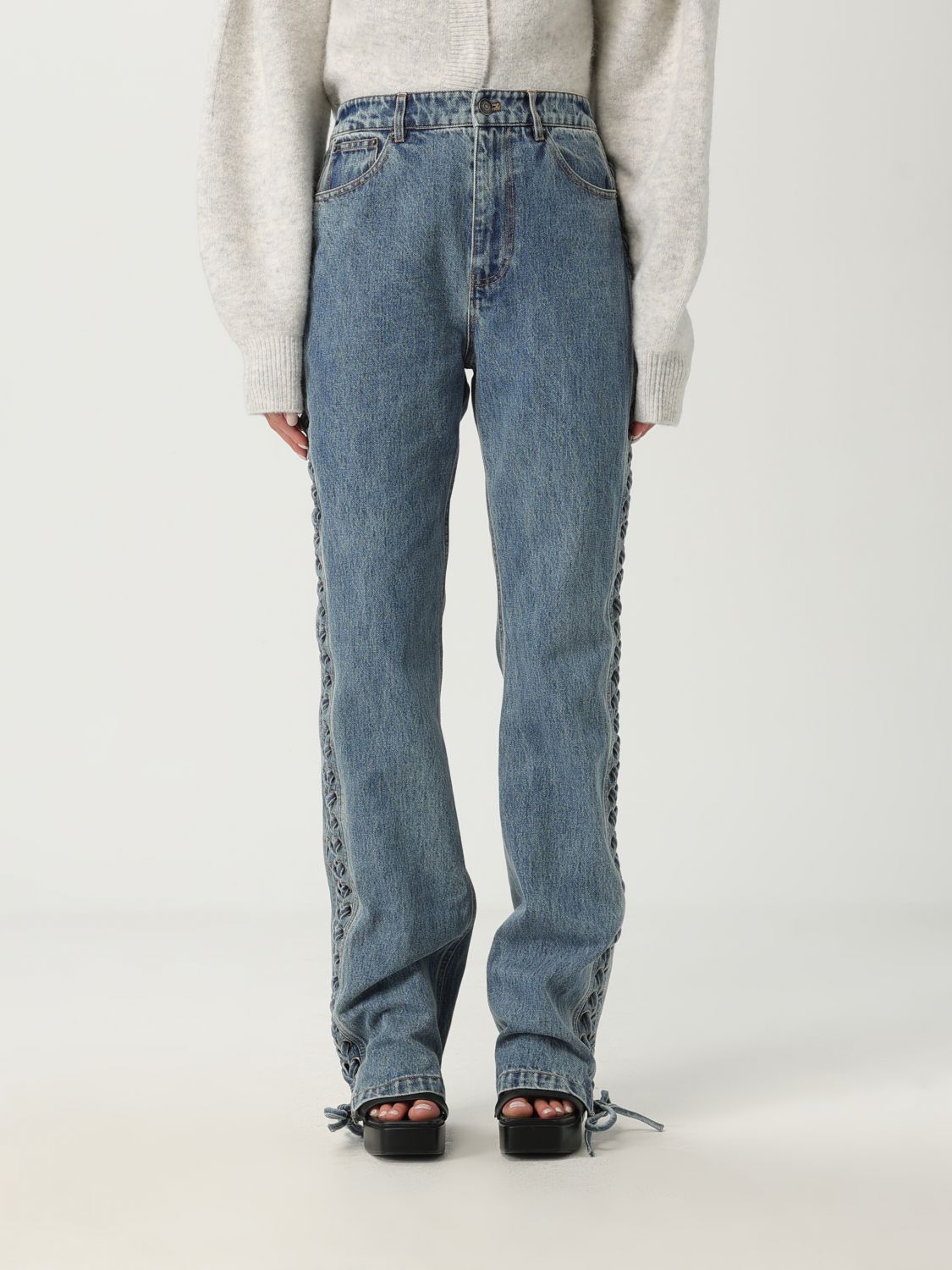 Rotate Birger Christensen Jeans Rotate Woman Color Black In Black