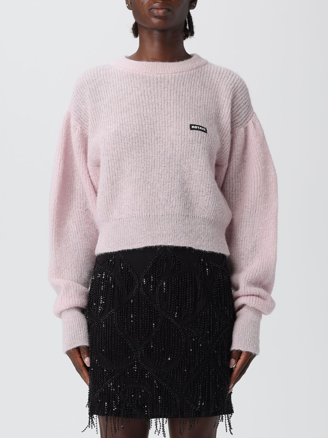Rotate Birger Christensen Sweater Rotate Woman Color Pink In Pink