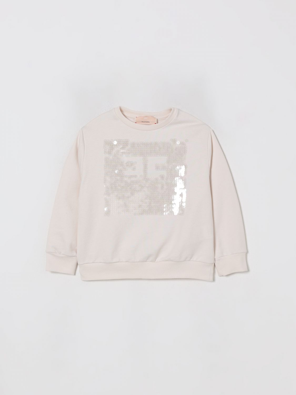 Elisabetta Franchi La Mia Bambina Sweater Kids Color Ivory In White