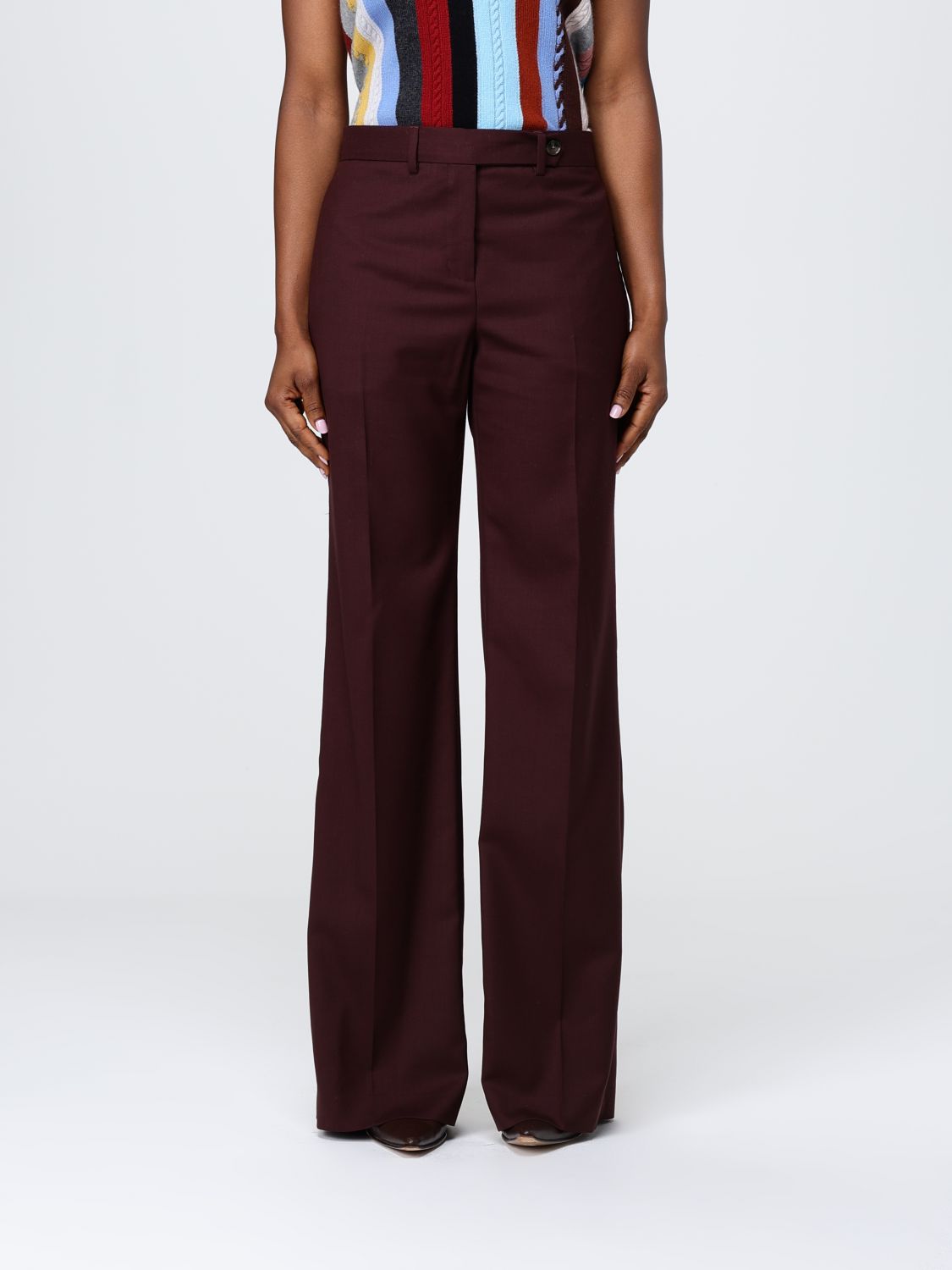 Paul Smith Pants  Woman Color Burgundy In Brown