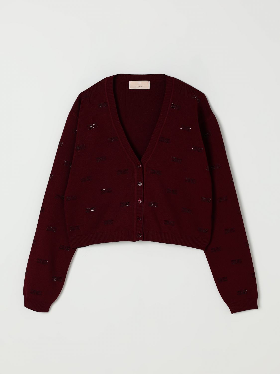 Elisabetta Franchi La Mia Bambina Sweater  Kids Color Cherry In Red