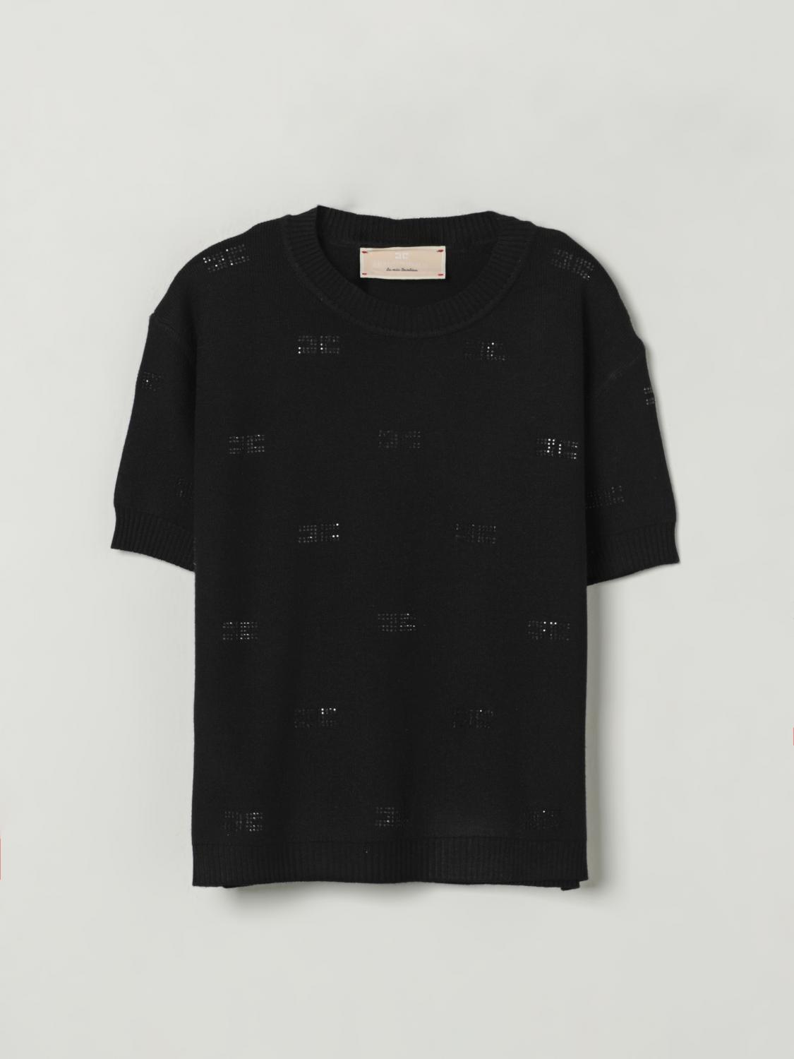 Elisabetta Franchi La Mia Bambina Sweater Kids Color Black In Black