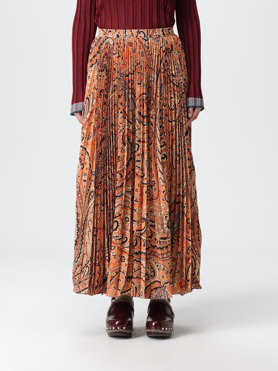 Etro Skirt  Woman Color Orange In Brown