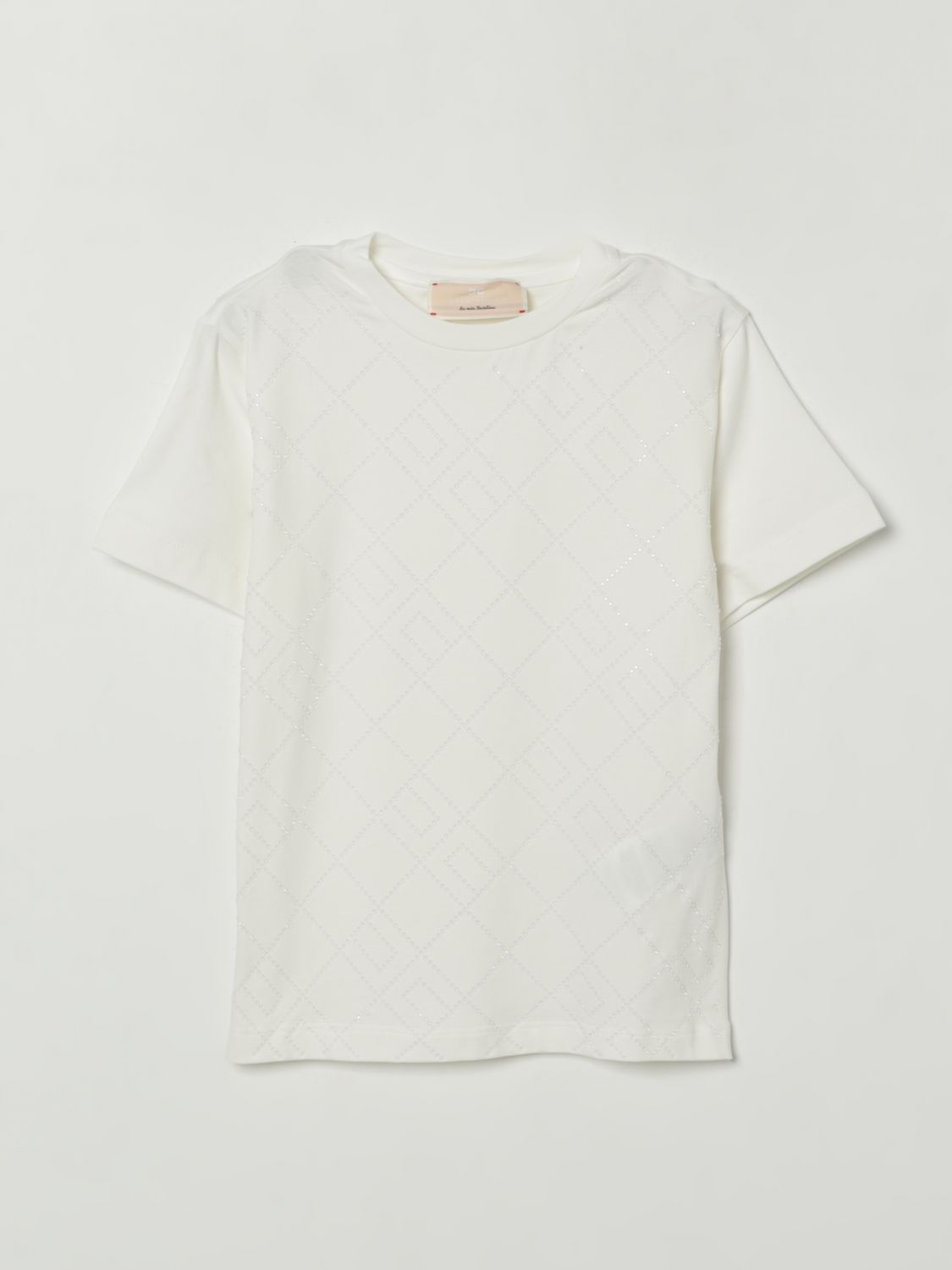 Elisabetta Franchi La Mia Bambina T-shirt Kids Color Ivory In White