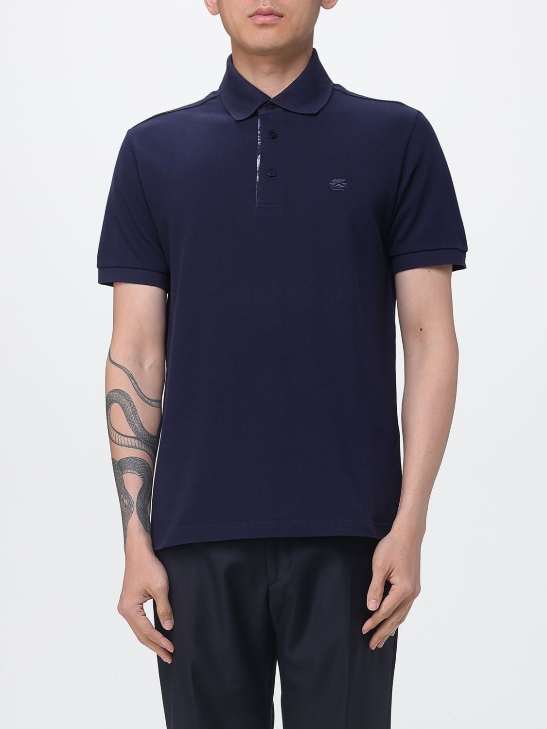 ETRO Polo Herren Farbe Blau