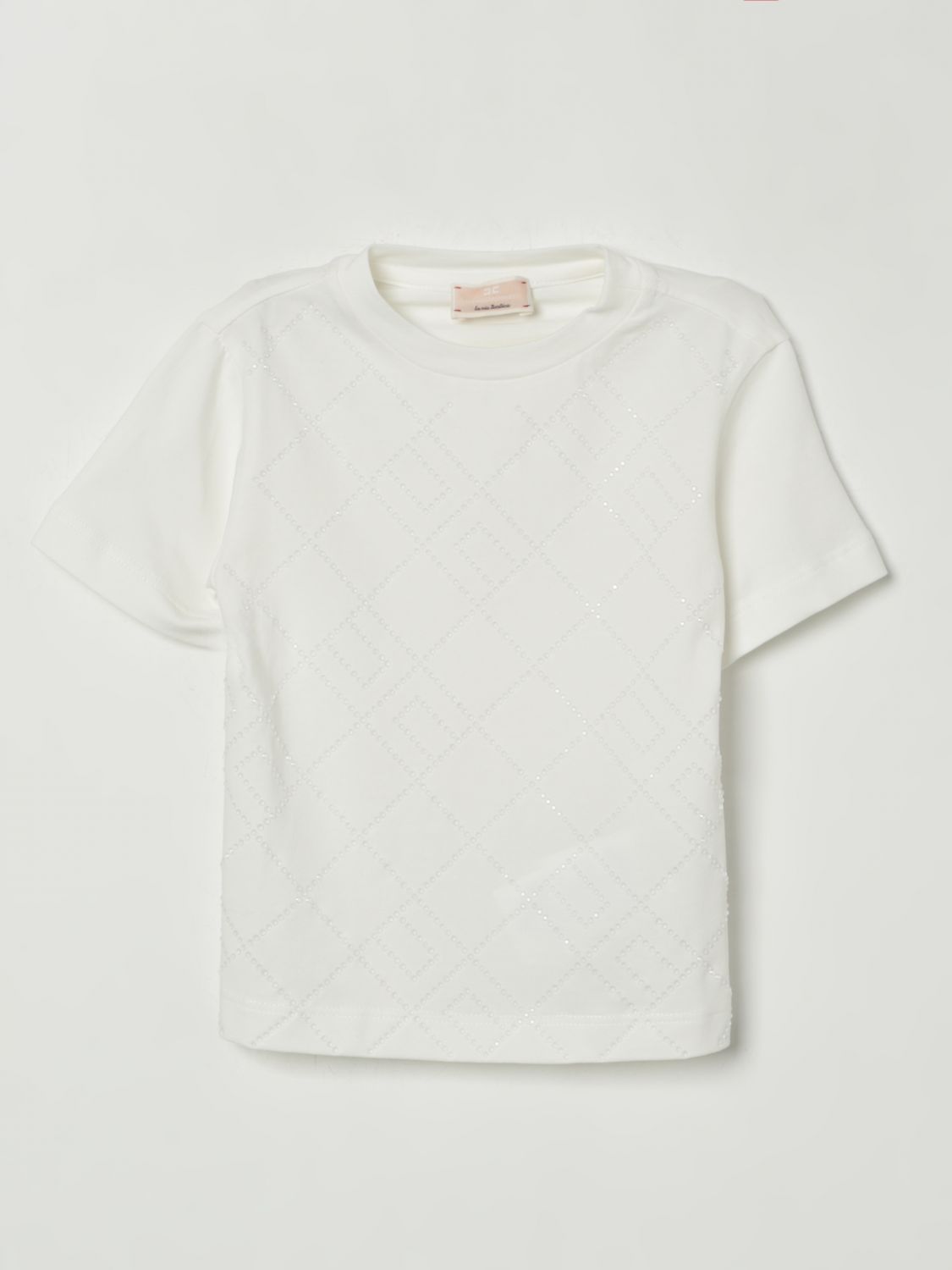 Elisabetta Franchi La Mia Bambina T-shirt Kids Color Ivory In White