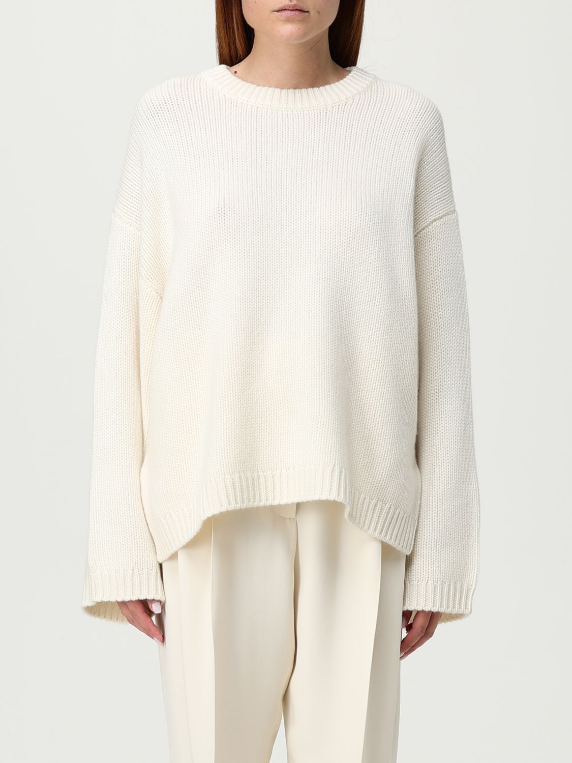 Soft Goat Sweater Woman Color White In White