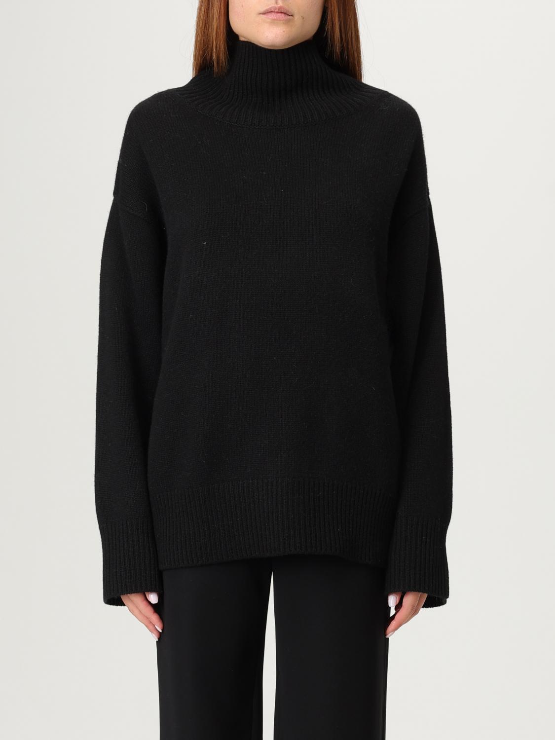Soft Goat Sweater  Woman Color Black In Black