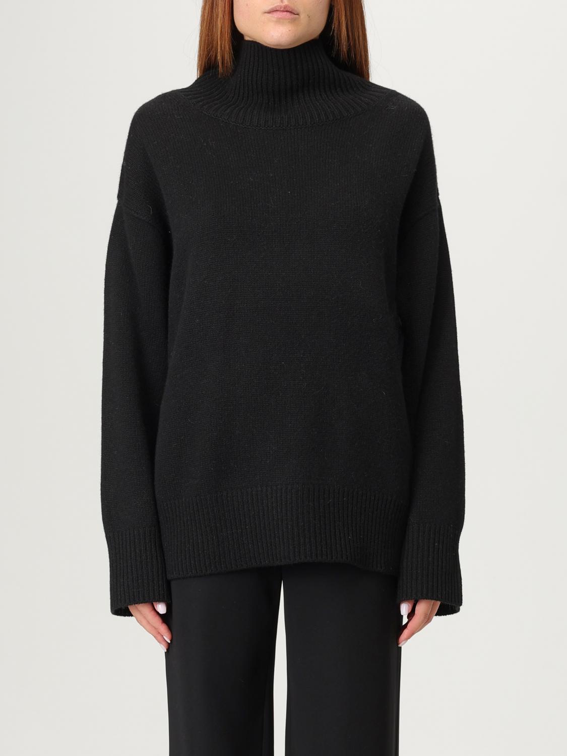 Soft Goat Sweater  Woman Color Black In Black