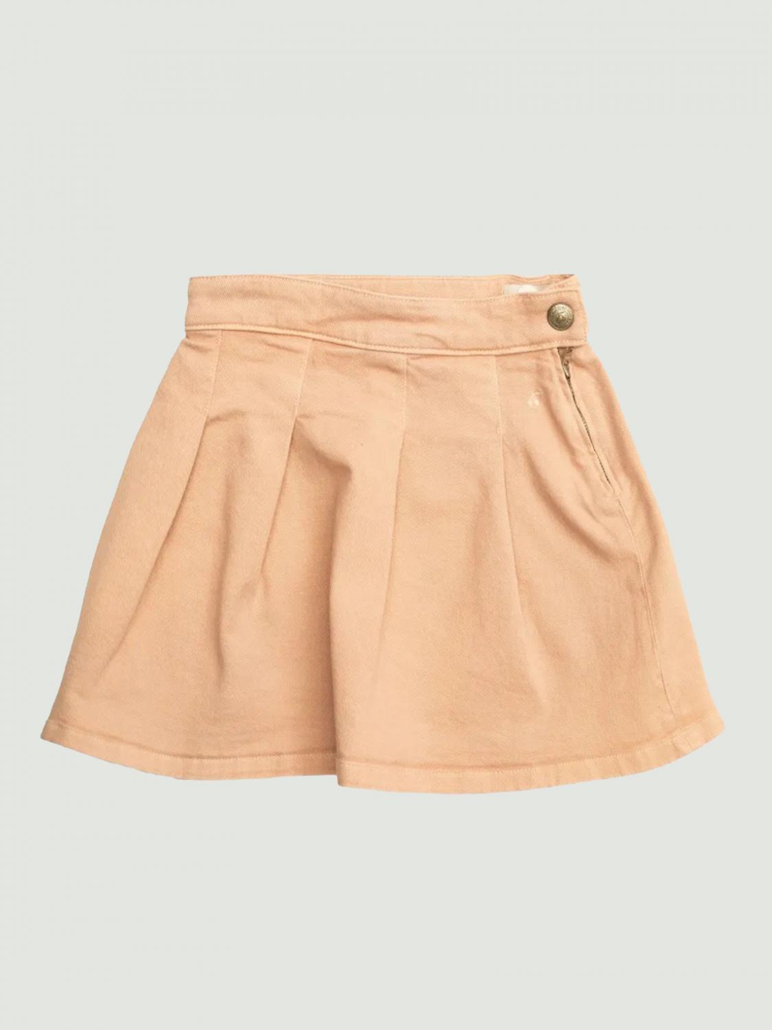 Bonpoint Denim Skirt In Orange
