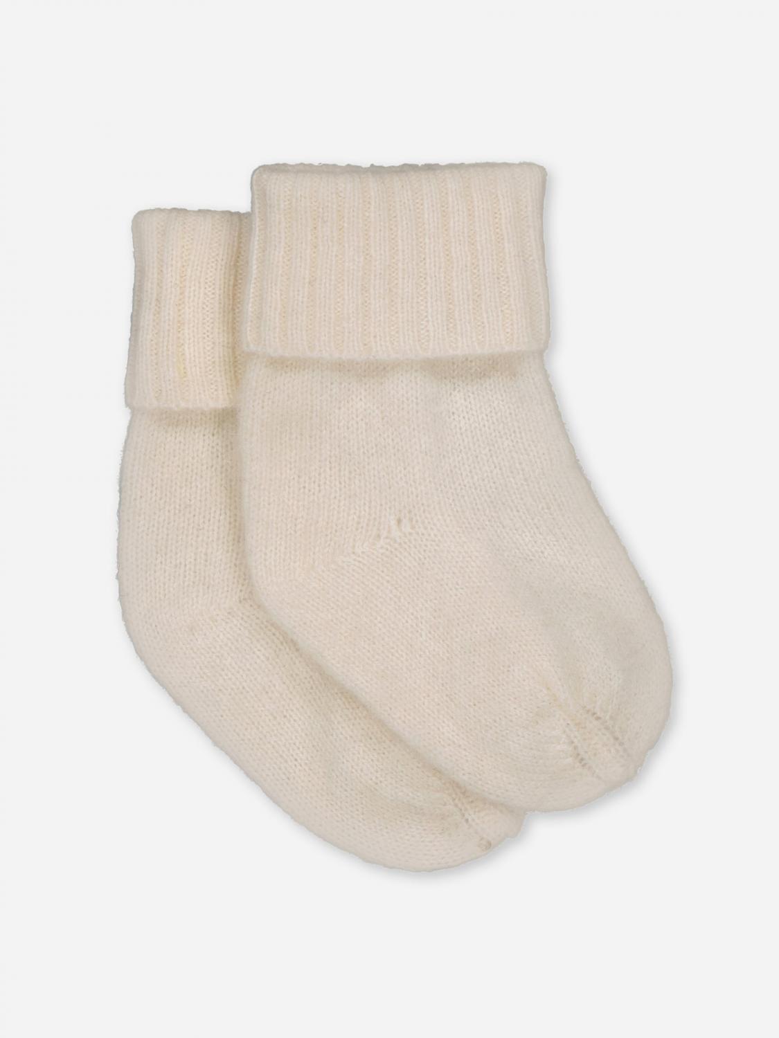Bobbin & Tricot Socks Baby  Kids Color Ivory In White