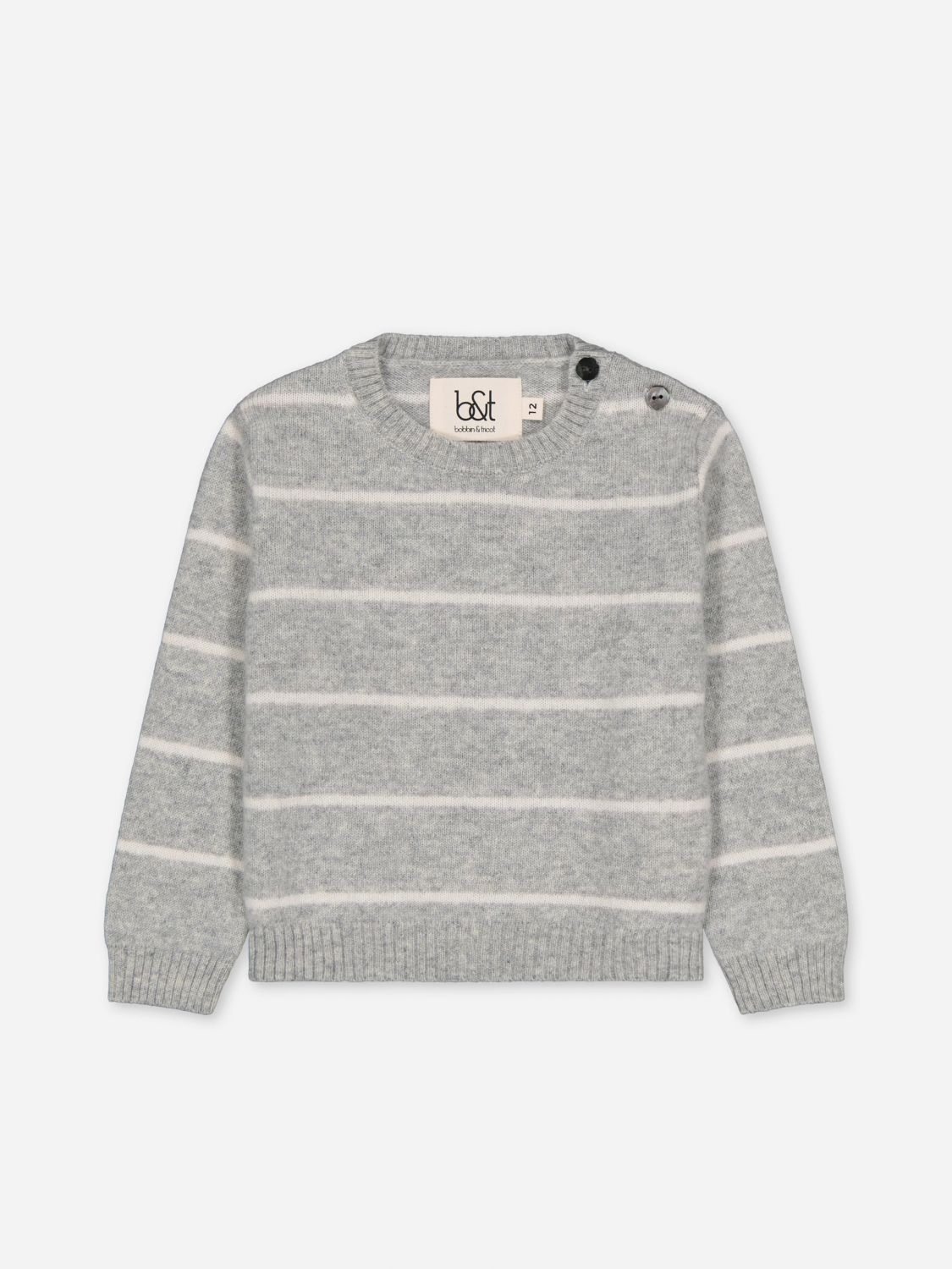 Bobbin & Tricot Sweater Kids Color Grey In Gray