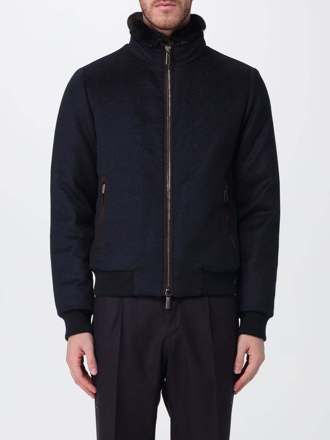 Moorer Jacket  Men Color Grey In Blue