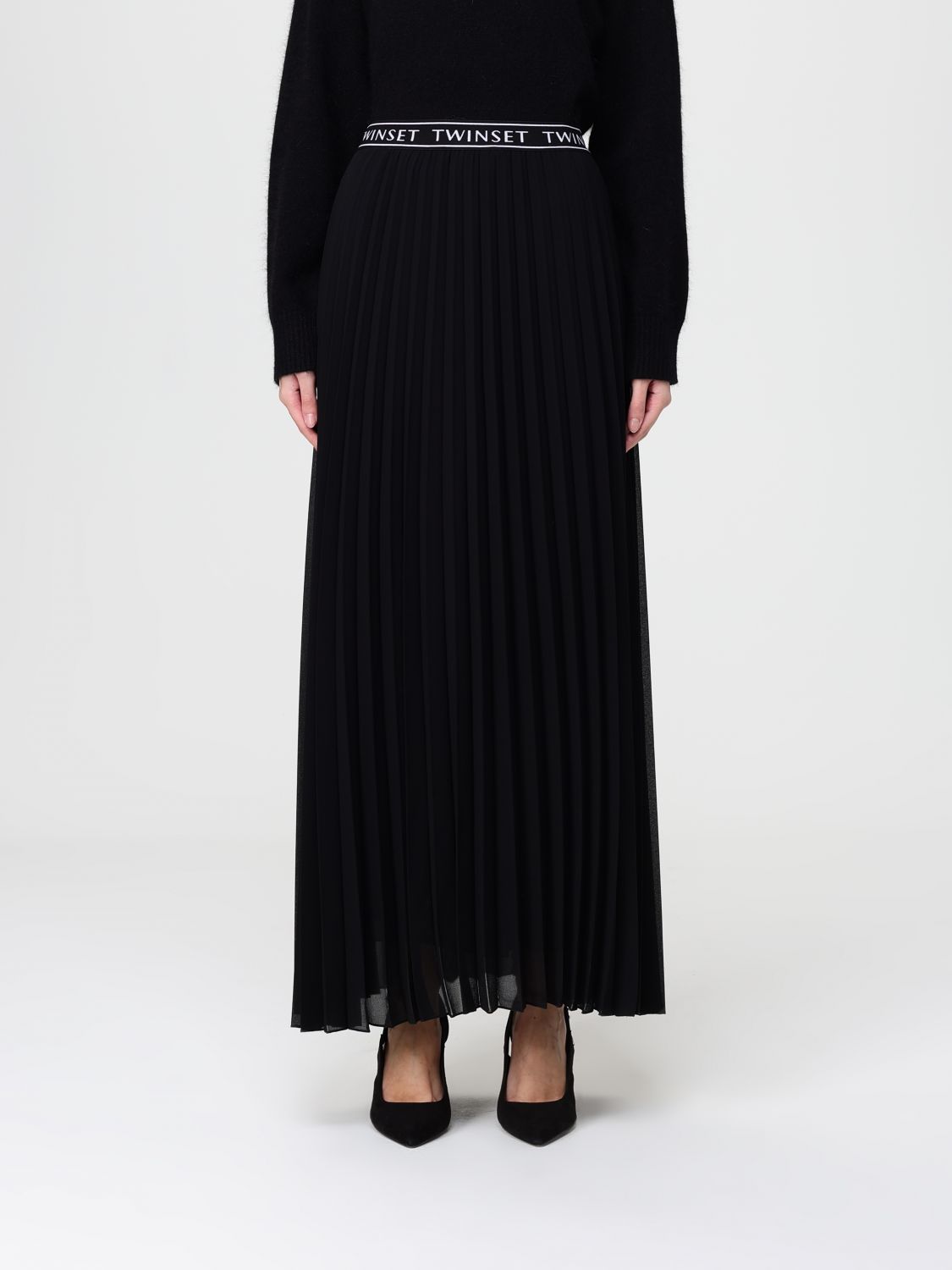 Twinset Skirt  Woman Color Black In Black