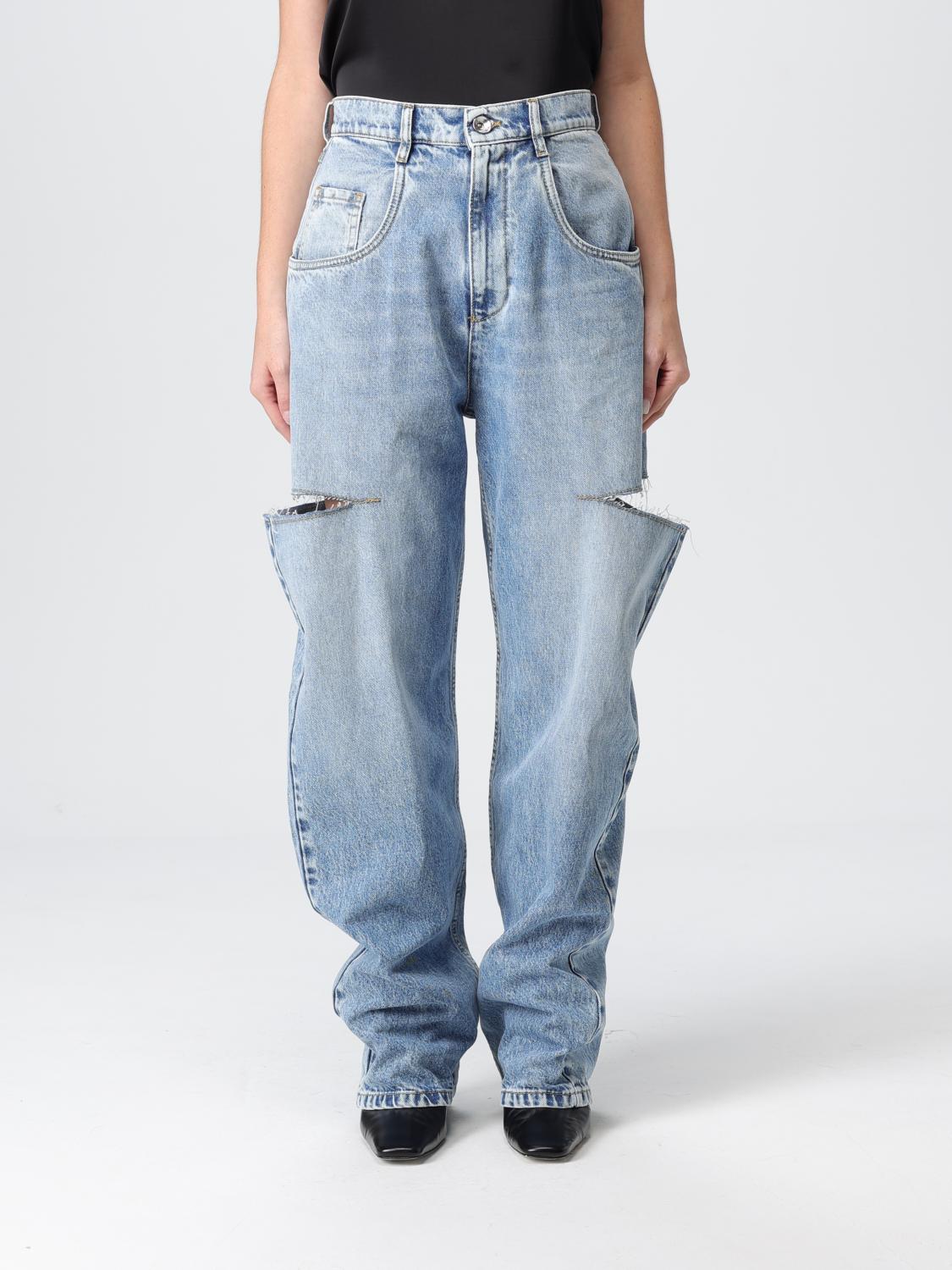 Maison Margiela Jeans Woman Color Gnawed Blue In Blue