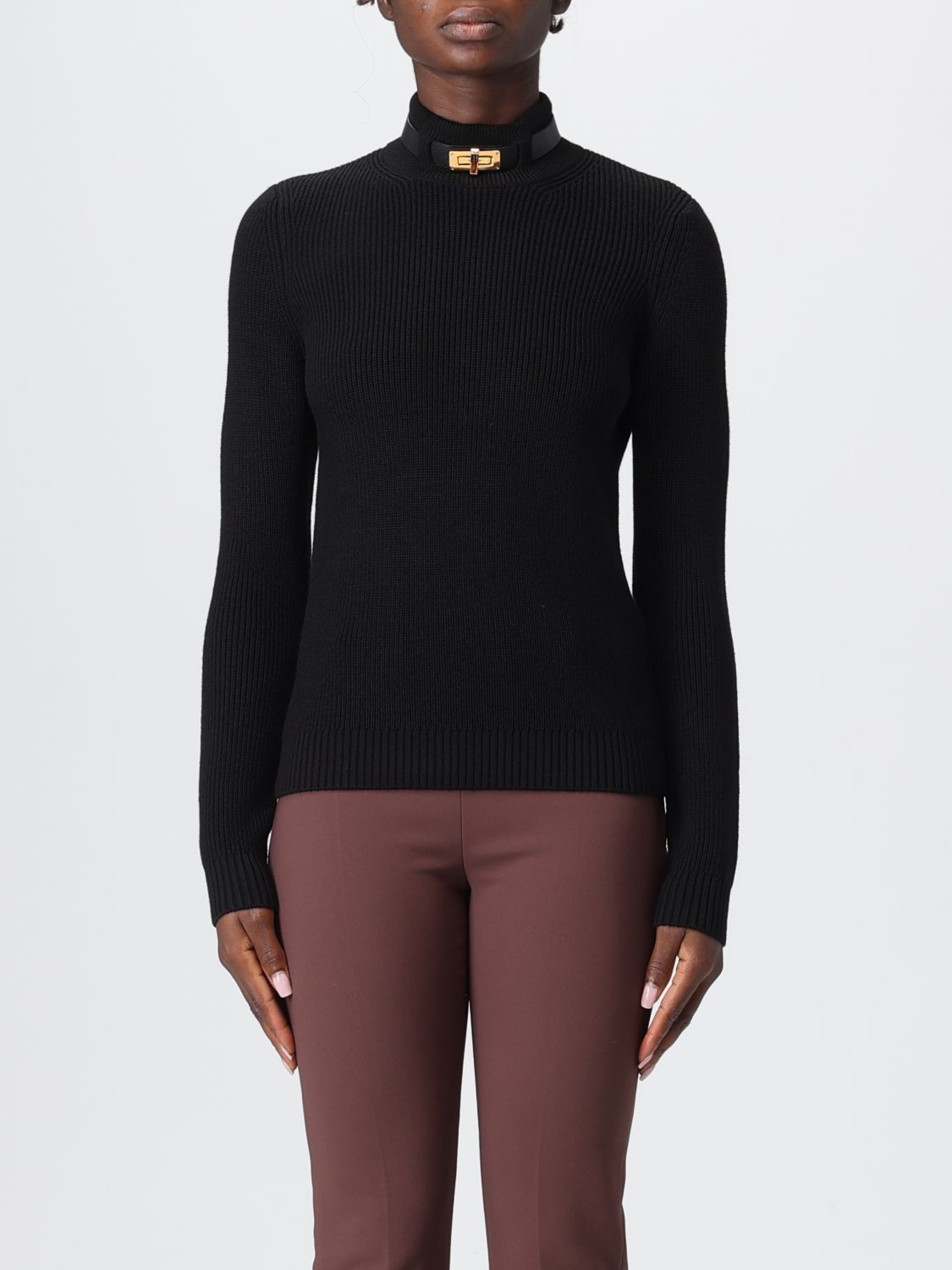 Elisabetta Franchi Sweater  Woman Color Black 1 In Black