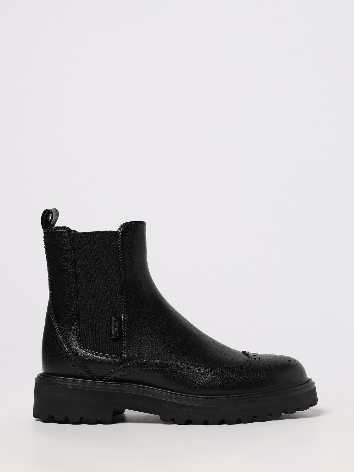 Twinset Flat Ankle Boot  Woman Color Black