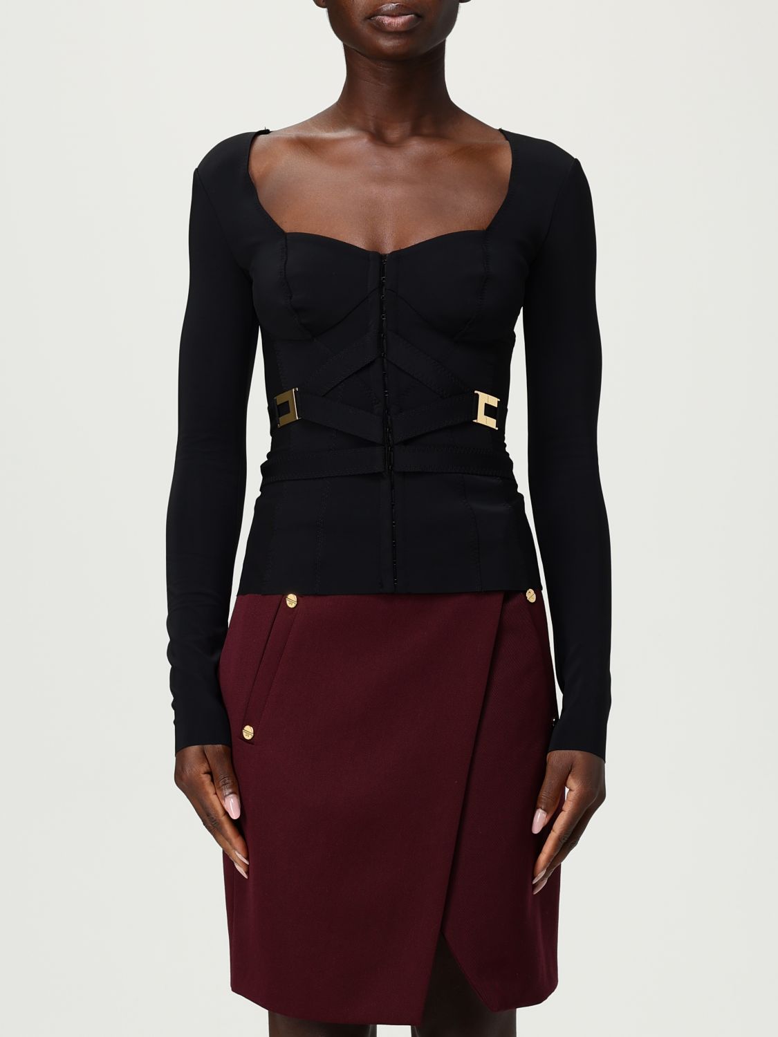 Elisabetta Franchi Blazer Woman Color Black In Black