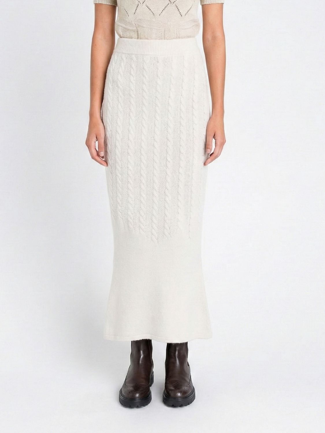 Twinset Skirt  Woman Color Yellow Cream In White