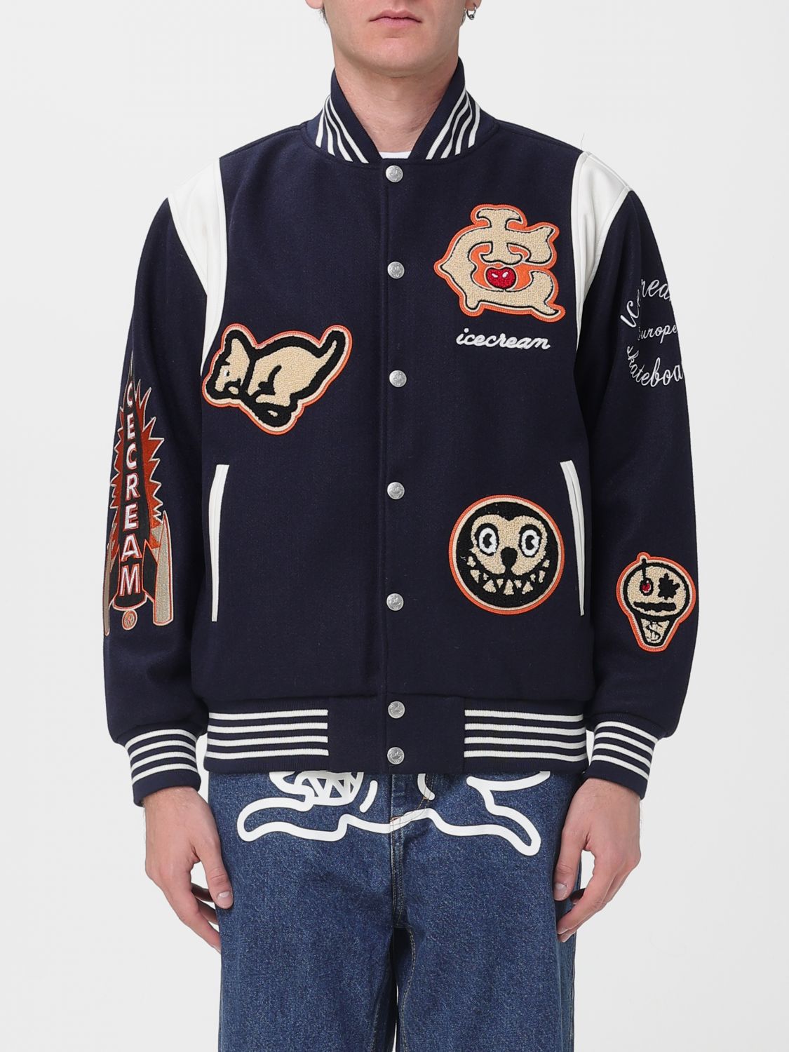 Icecream Jacket Men Color Blue In Blue