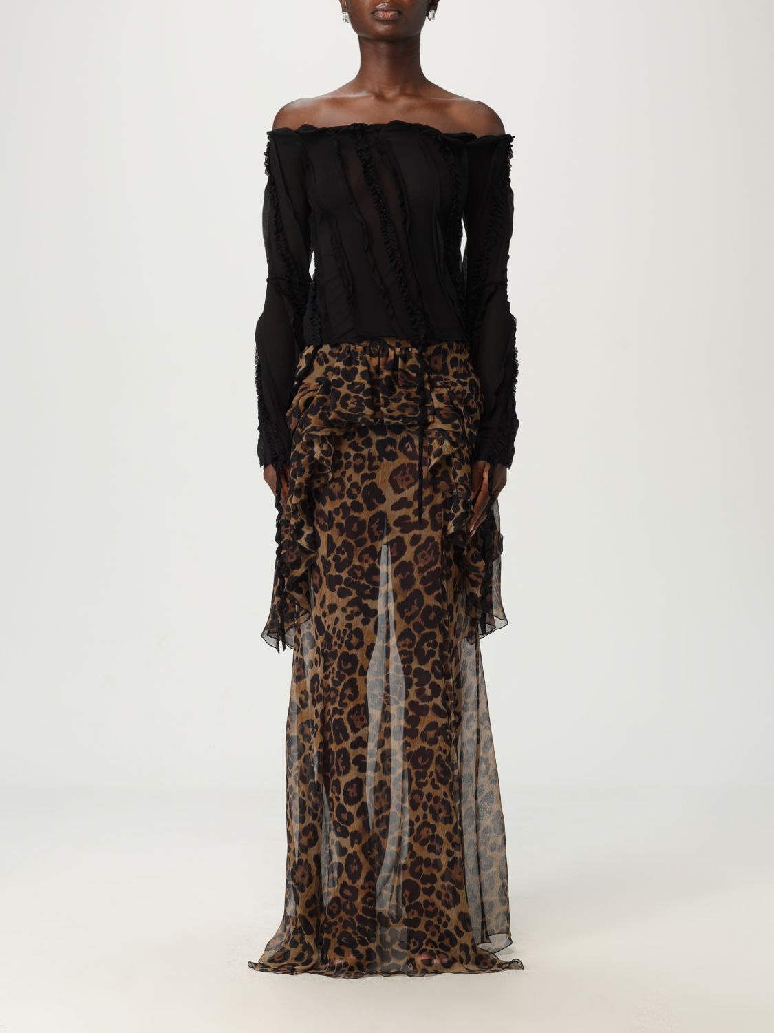 Blumarine Top Woman Color Black In Black