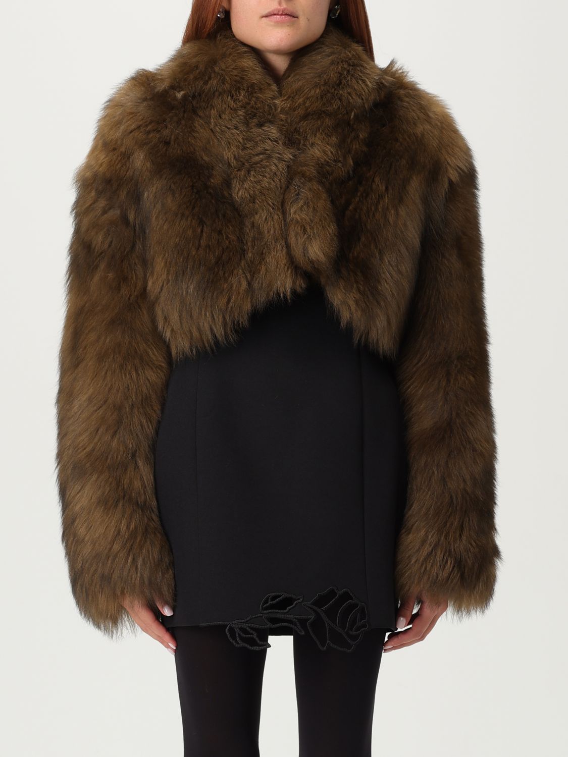 Blumarine Giacconi Caramel/black In Brown