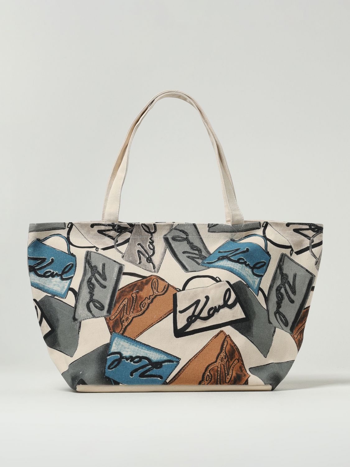 Karl Lagerfeld Tote Bags  Woman Color Water In Blue