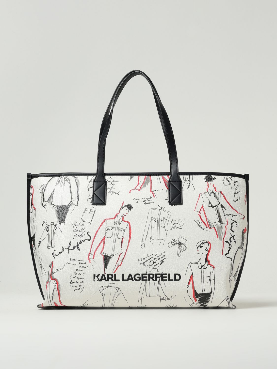 Karl Lagerfeld Shoulder Bag Woman Color White In White