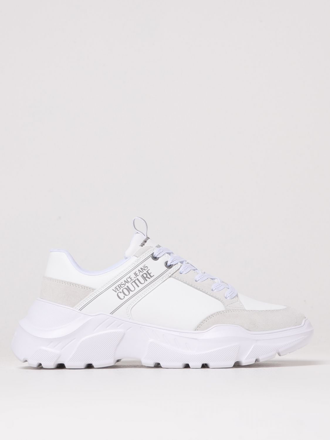 Versace Jeans Couture Speedtrack Logo-print Chunky Sneakers In White