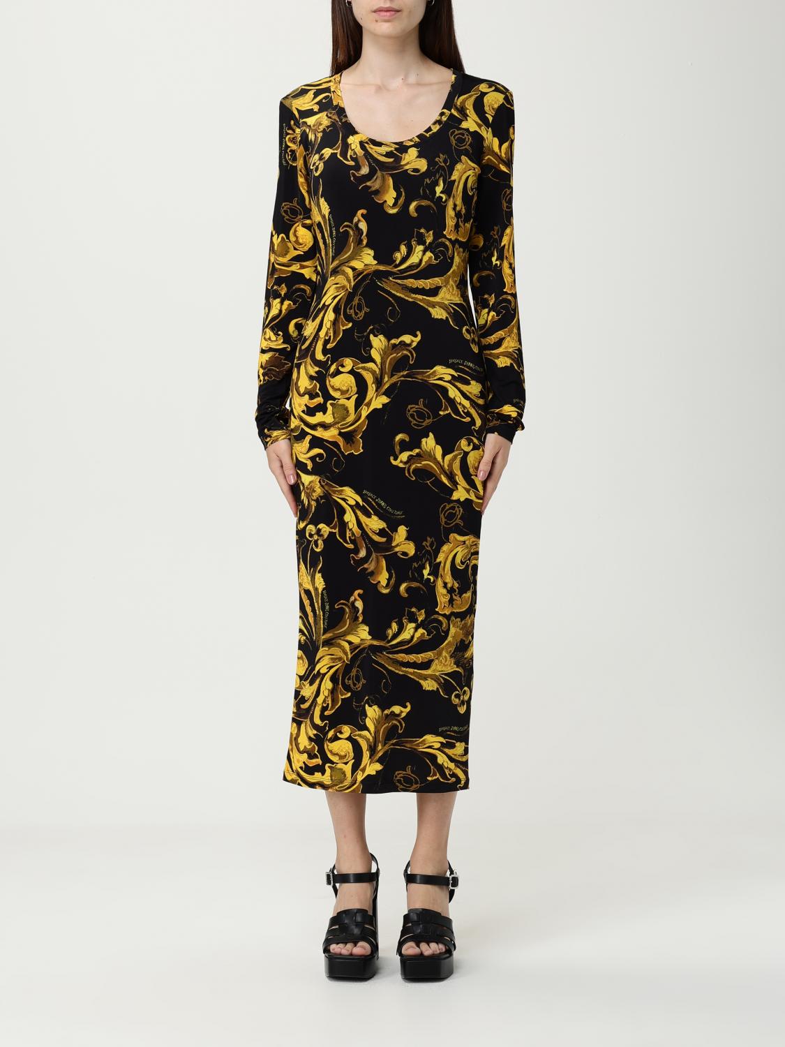 VERSACE JEANS COUTURE Dress Woman color Black　VERSACE JEANS COUTURE ドレス ウーマン カラー ブラック VERSACE