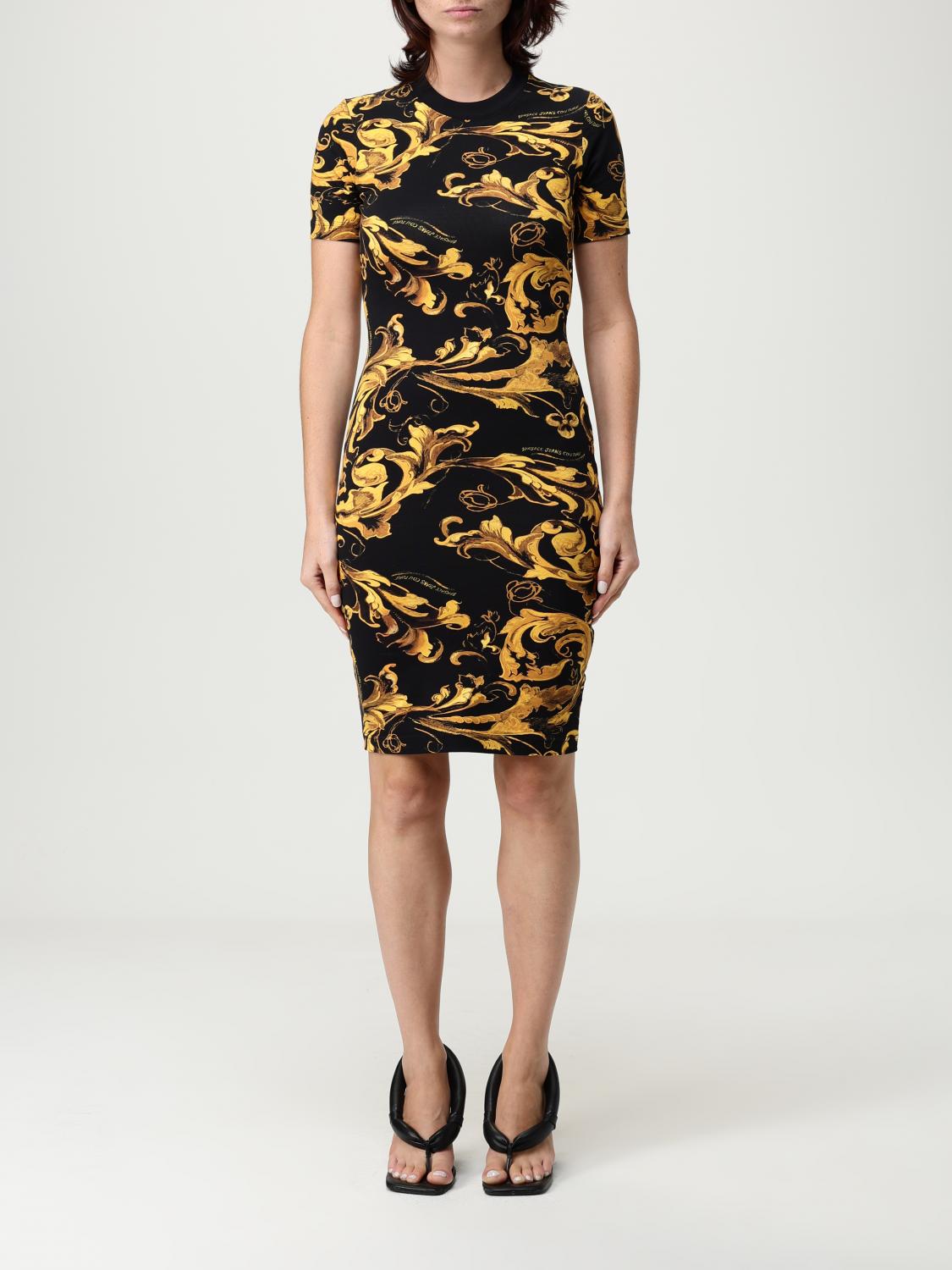 VERSACE VERSACE JEANS COUTURE Dress Woman color Black　VERSACE JEANS COUTURE ドレス ウーマン カラー ブラック