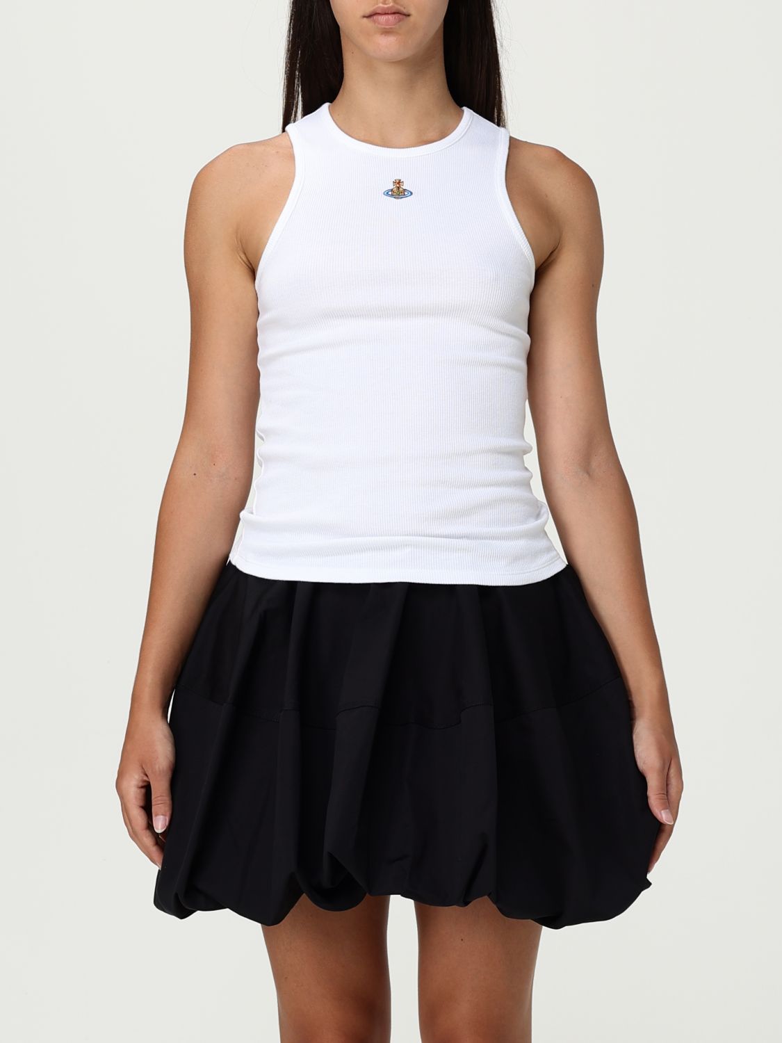 Vivienne Westwood Ribbed Tank Top In White